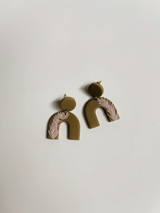 Boho Arches | Handmade Polymer Clay Earrings